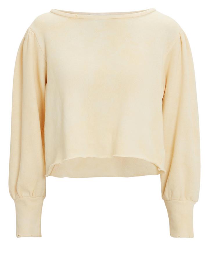 Love Shack Fancy Loveshackfancy Haddie Sweatshirt Yellow S