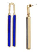 Colette Malouf Reflection Cobalt Swing Earrings Blue-drk 1size