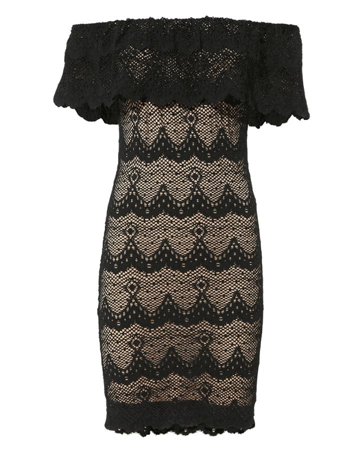 Nightcap Clothing Victorian Bachelorette Mini Dress Black P