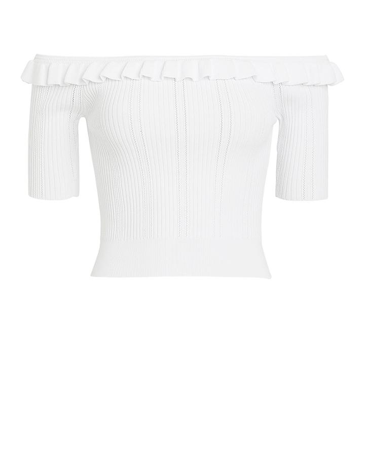 Cinq A Sept Cinq  Sept Amalia Crop Top White L