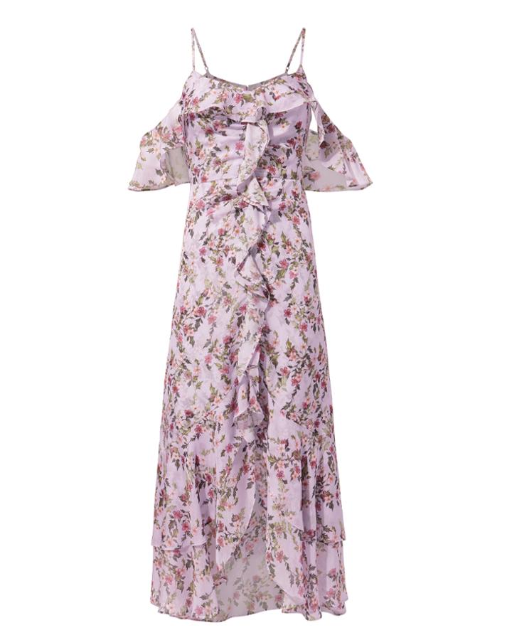 Exclusive For Intermix Intermix Emilia Ruffle Dress Multi 4