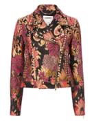 L Agence L'agence Shoshanna Brocade Floral Moto Jacket Print P