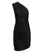 Alexandre Vauthier One Shoulder Jersey Mini Dress Black 36