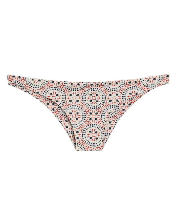 Same Swim Llc Same Swim Mosaic Bikini Bottom Red/print S
