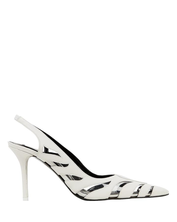 Matteo Mars Tigre White Slingback Pumps White 37