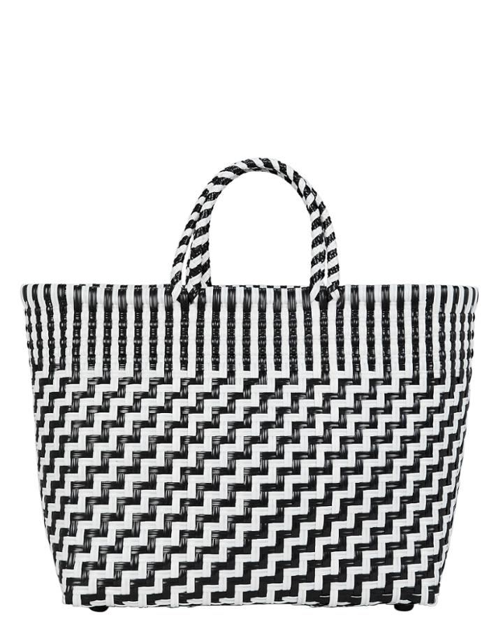 Truss Woven Black And White Tote Black/white 1size