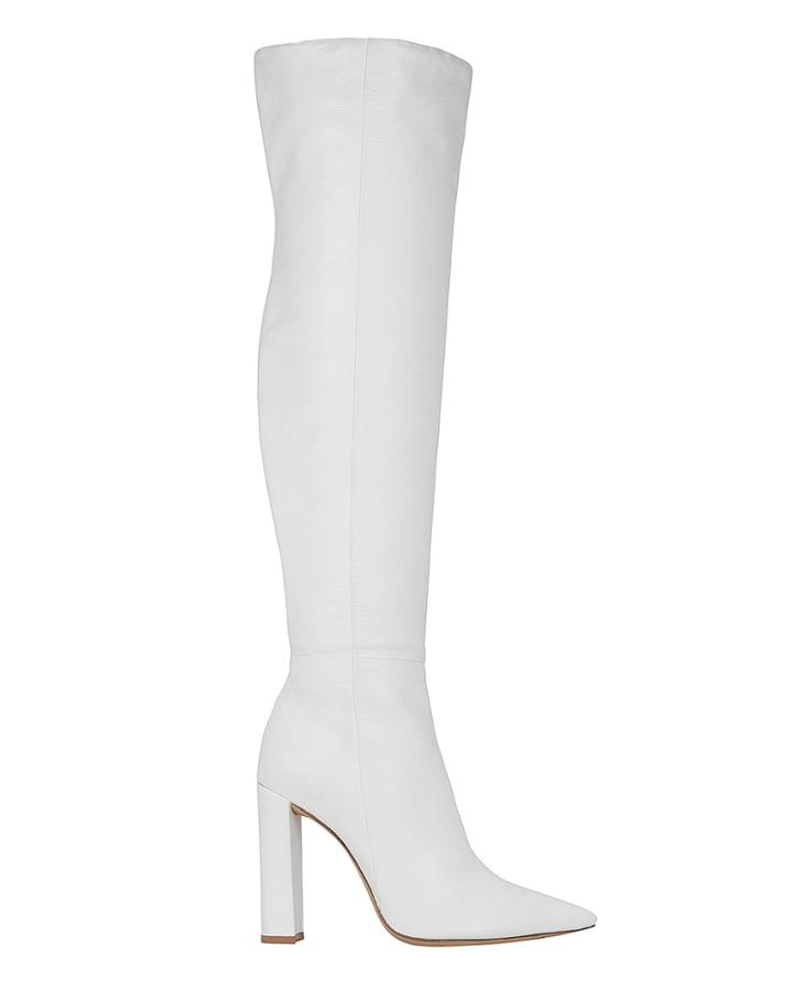 Alexandre Birman Anna Slouchy Boots White 36