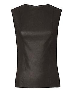 Helmut Lang Stretch Leather Sleeveless Top
