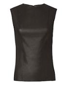 Helmut Lang Stretch Leather Sleeveless Top