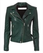 Iro Newhan Green Leather Jacket Green 34