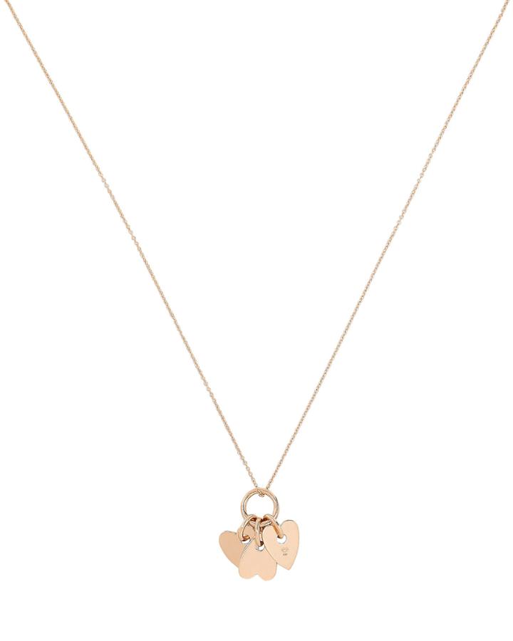 Ginette Ny Angele Mini Heart Pendant Necklace Rose 1size