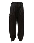 Redemption Black Silk Cargo Pants