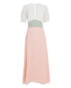 Devine Heritage Divine Heritage Mixed Print Midi Dress Ivory/green/pink M