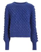 Eleven Six Camilla Blue Pom-pom Sweater Blue-med S
