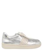 Loeffler Randall Elliot Wavy Detail Silver Sneakers Silver/beige 37