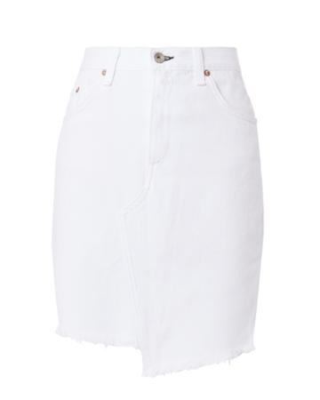 Rag And Bone Rag & Bone/jean Dive High-rise White Denim Skirt White 24