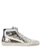 Golden Goose Slide Camo High-top Sneakers Olive/army 36