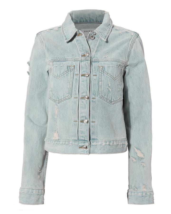 Derek Lam 10 Crosby Nico Denima Jacket Blue-lt P