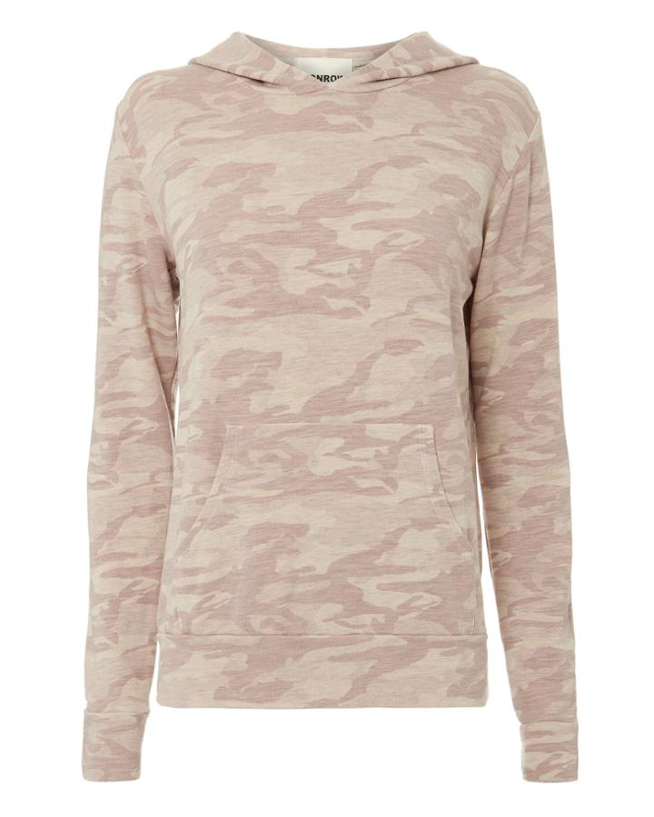 Monrow Supersoft Camo Hoodie Multi S