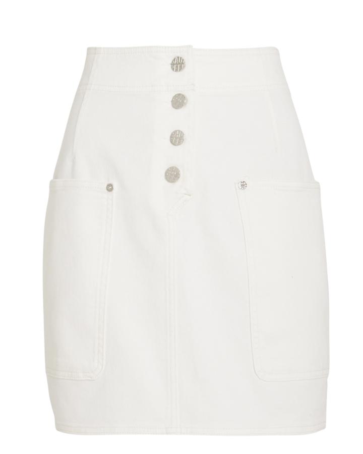 Baum Und Pferdgarten Shannon Denim Mini Skirt White Denim 36