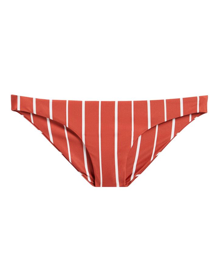 Same Swim Llc Same Swim Divine Bikini Bottom Rust/white M