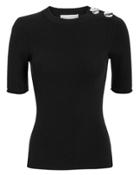 3.1 Phillip Lim Embellished Black Sweater Black L