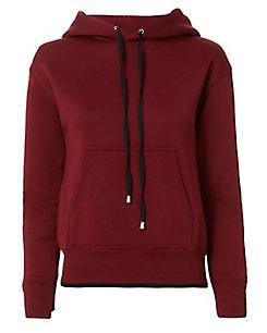 Helmut Lang Red Shrunken Hoodie
