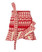 Alexis Marti Ruffle Mini Skirt Red P