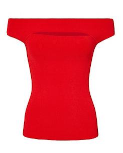 Exclusive For Intermix Alexa Off Shoulder Cutout Knit Top