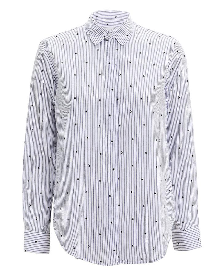 Rails Taylor Stars And Moon Shirt Blue S