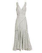 Lover Marinere Stripe Midi Dress Black/white 2