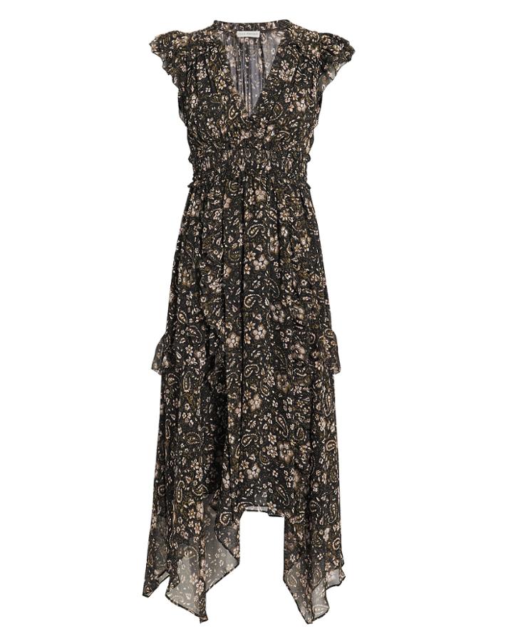 Ulla Johnson Ressie Dress Black/tan Zero