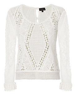 Exclusive For Intermix Collette Crochet Sweater
