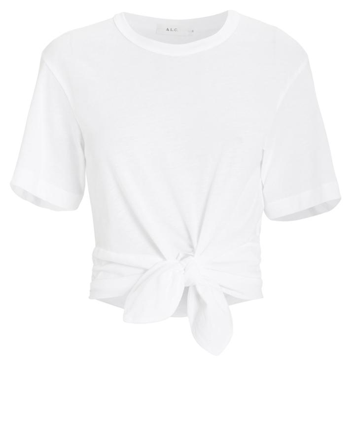 A.l.c. Gemma Tie T-shirt White P