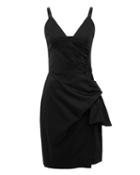 Victoria Victoria Beckham Victoria, Victoria Beckham Front Tie Dress Black 4