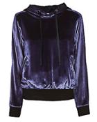 Fleur Du Mal Silk-lined Velvet Hoodie