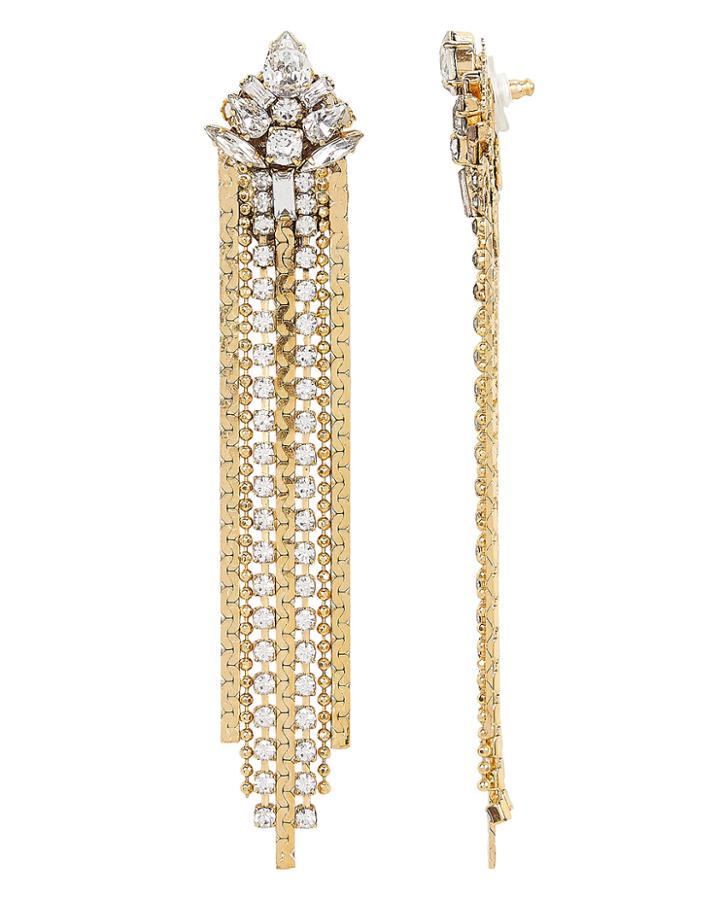 Erickson Beamon Khaleesi Fringe Earrings Gold 1size