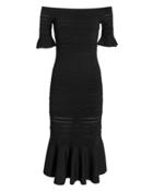 Alexis Sheira Knit Midi Dress Black P