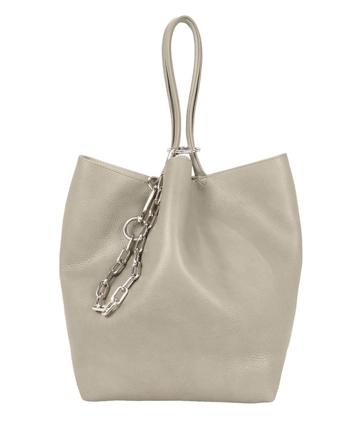Alexander Wang Roxy Small Grey Leather Tote Grey 1size