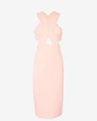 Nicholas Wrap Cut Out Dress: Blush