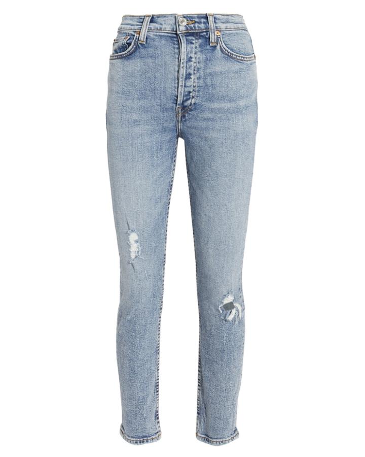 Re/done Mid 90s Stretch Skinny Jeans Denim-lt 26