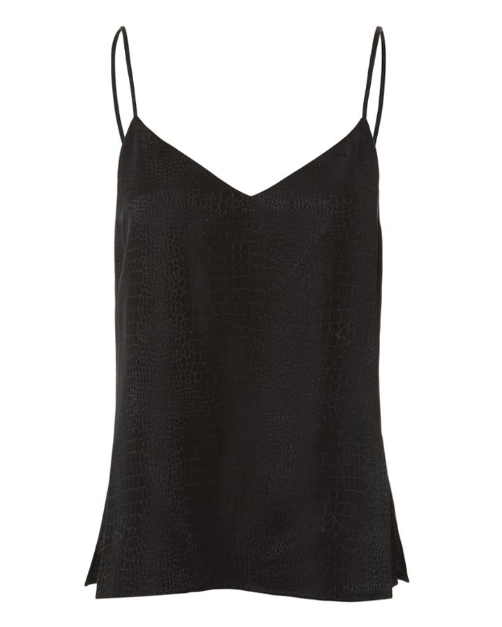 L'agence Jane Snake Black Tank Black M