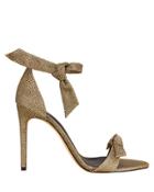 Alexandre Birman Clarita 100 Leather Sandals Metallic Gold 36.5