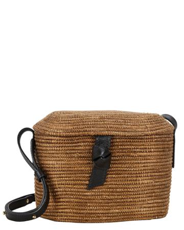 Cesta Woven Crossbody Bag Tan/black 1size