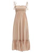 Coolchange Piper Striped Midi Dress Brown/ivory P