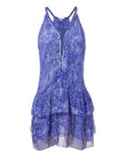 Poupette St Barths Poupette St Barth Betty Ruffle Mini Dress Blue-med S