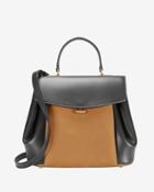 Nina Ricci Vanesio Leather/suede Shoulder Bag: Black/brown