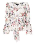 Exclusive For Intermix Rochelle Floral V-neck Top