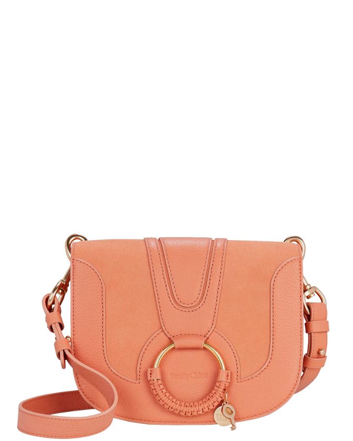 See By Chloe See By Chlo Hana Suede Leather Bag Coral 1size