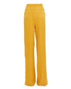 Jonathan Simkhai Leopard Embossed Satin Trousers Marigold Zero